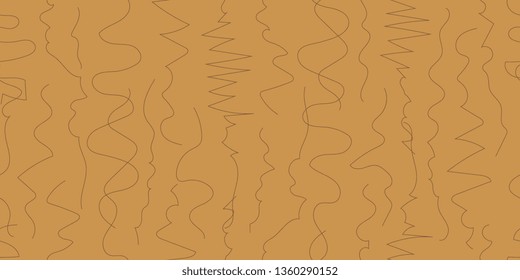 Vertical lines. Vertical wavy lines. Seamless background. Retro texture. Pattern for wallpaper and fabric. Vector graphics