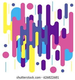 Vertical melting shapes. Abstract vector template.