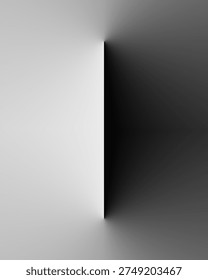 Vertical Minimalist Abstract Background with Black and White Contrast for Business Concept. Presentation, Banner and Poster.
