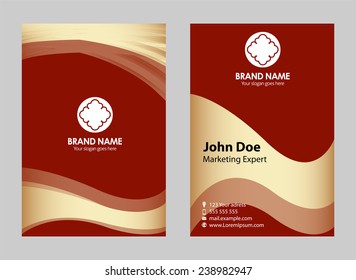 Vertical Modern Business Card Set