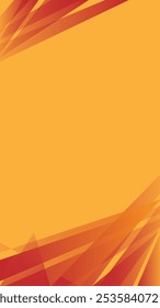 vertical Modern orange background red triangle abstract background. Minimal. Web banner. Geometric shape stripes triangles. Design. Futuristic. Cut paper or metal effect. Luxury. Premium.