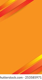 vertical Modern orange background red triangle abstract background. Minimal. Web banner. Geometric shape stripes triangles. Design. Futuristic. Cut paper or metal effect. Luxury. Premium.