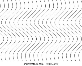 vertical monochrome curved lines pattern. Stripes background. Vector wallpaper concept. wave geometric concept.