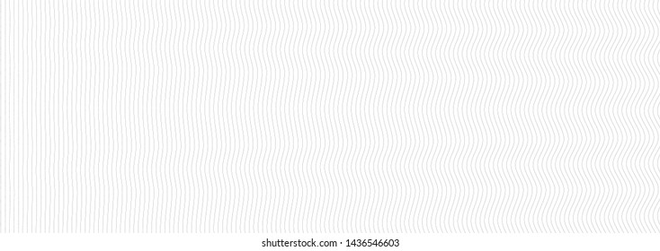 Vertical monochrome stripes header banner background design element empty blank template isolated on white nobody no people vector wavy pattern