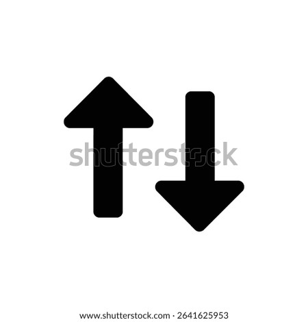 Vertical Move Arrows Icon Representing Drag and Drop Function