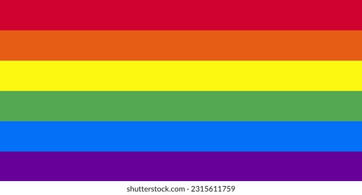 Vertical multicolored stripes. Abstract pride flag. Colorful rainbow background .