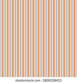 Vertical multi-width stripe seamless repeatted pattern with a triple line cluster arrangement. Fine paired accent lines flank a narrow central stripe, grouping together across a solid ground in a consistent rhythmic unit. Modern Elegant Surface Pattern Design with a delicate, ticking-inspired character. Ideal for mid-century retro textile, wallpaper and stationery applications.