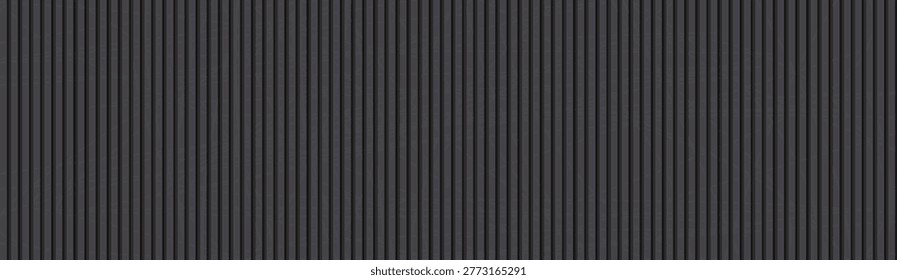 Vertical narrow ribbed stripes seamless dark gray linear texture.