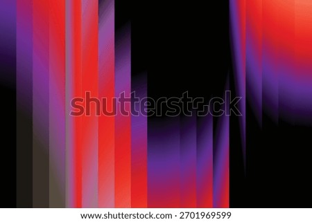 Vertical Neon Ribbed Red Violet Gradient Fractal Background