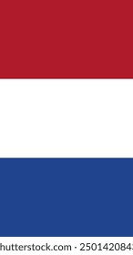 Vertical Países Bajos Bandera, Vertical Bandera de los Países Bajos