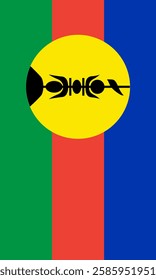 Vertical New Caledonia Flag Vector Images