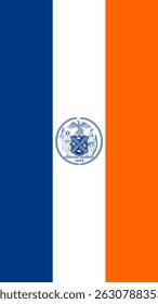 Vertical New York City Flag, USA