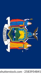 Vertical New York Flag Vector Images
