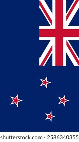 Vertical New Zealand Flag Vector Images