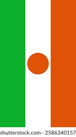 Vertical Niger Flag Vector Images