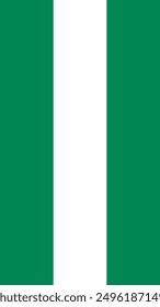 Vertical Nigeria Flag, Flag von Nigeria 