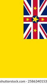 Vertical Niue Flag Vector Images