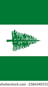 Vertical Norfolk Island Flag Vector Images