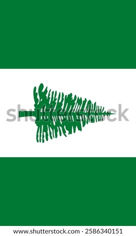 Vertical Norfolk Island Flag Vector Images