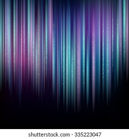 Vertical Northern lights on dark blue. Abstract background for your design