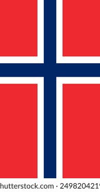 Vertical Norway Flag, Flag of Norway