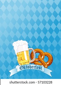 Vertical  Oktoberfest Celebration Background with Copy space.