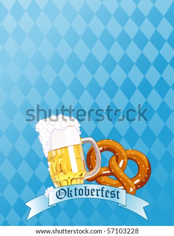 Vertical  Oktoberfest Celebration Background with Copy space.