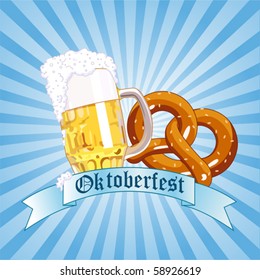 Vertical  Oktoberfest Celebration Radial Background with Copy space.