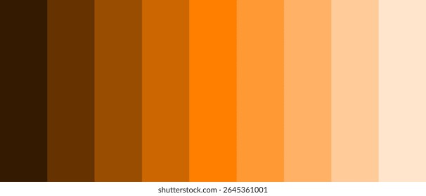Vertical orange-brown gradient background showcasing a warm range of hues from dark brown to light peach. Ideal for earthy design backdrops or color reference