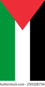 Vertical Palestine Flag, Vertical Flag of Palestine