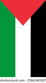 Vertical Palestine Flag Vector Images