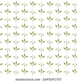 A  vertical pattern of densely arranged tiny green twigs and leaves