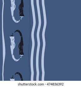 Vertical pattern with hot peppers,striped, seamless . Hand drawn.