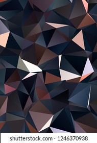Vertical pattern with polygonal background. Abstract geometric background of the composition of triangles. Vector illustration