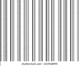 Vertical pattern of trees. Seamless background with black hand drawn vertical lines. Vector illustration.

