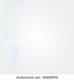 Vertical     pattern of zodiac  motif, zigzags,aquarius, capricorn, copy space. Hand drawn.