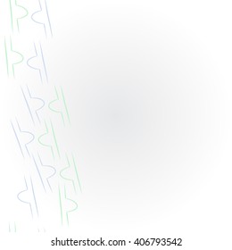Vertical   pattern of zodiac signs, doodles, libra,object, copy space. Hand drawn.