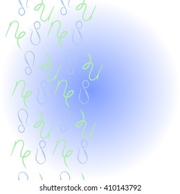 Vertical     pattern of zodiac signs, doodles,lions, capricorn,object,  copy space. Hand drawn.