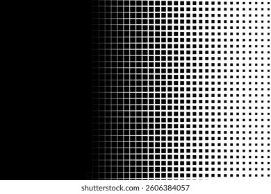Vertical Pixel Gradient with Square Grid