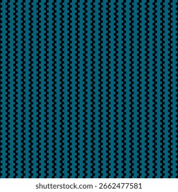 Vertical Pixel Retro Pattern Seamless petroleum blue.
