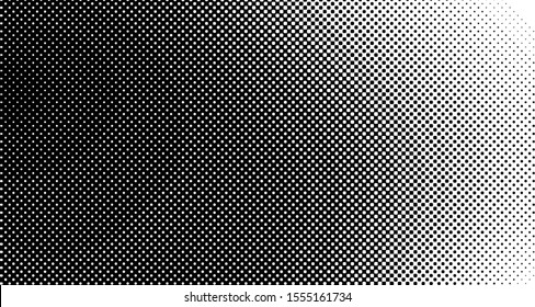 Vertical polka dots. Halftone wave background. Curved gradient texture or pattern. Pop art texture. Vector illustration Eps 10.
