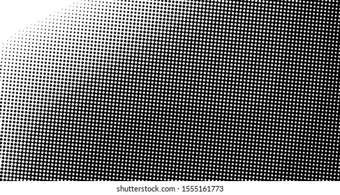 Vertical polka dots. Halftone wave background. Curved gradient texture or pattern. Pop art texture. Vector illustration Eps 10.
