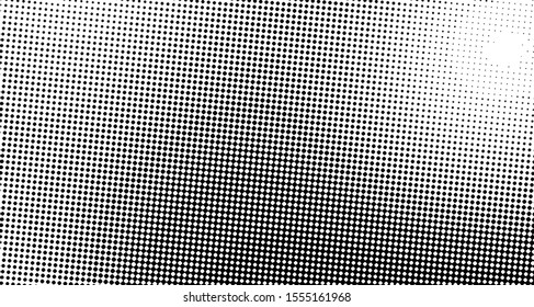 Puntos de polka verticales.Fondo de onda de semitono. Trazado o patrón de degradado curvado. Textura de arte pop. Ilustración vectorial Eps 10.
