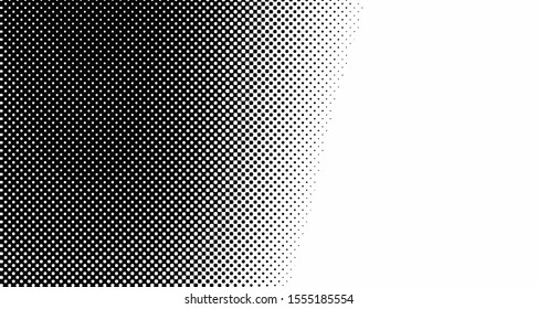 Vertical polka dots. Halftone wave background. Curved gradient texture or pattern. Pop art texture. Vector illustration Eps 10.