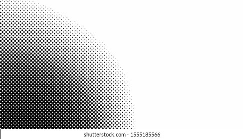 Vertical polka dots. Halftone wave background. Curved gradient texture or pattern. Pop art texture. Vector illustration Eps 10.