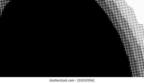 Vertical polka dots. Halftone wave background. Curved gradient texture or pattern. Pop art texture. Vector illustration Eps 10.
