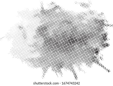Vertical polka dots. Halftone wave background. Curved gradient texture or pattern. Pop art texture. Vector illustration Eps 10. 