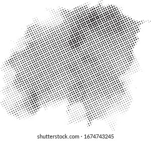 Vertical polka dots. Halftone wave background. Curved gradient texture or pattern. Pop art texture. Vector illustration Eps 10. 