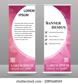 Vertical polygonal banners