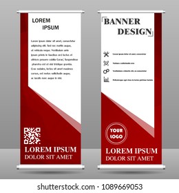 Vertical polygonal banners